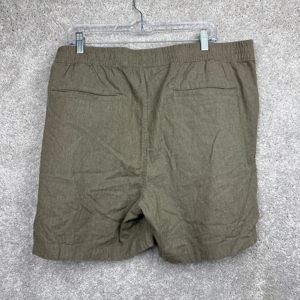 Men's Abercrombie & Fitch Pull-On Shorts‎ XXL Brown Textured Elastic Waist NWT